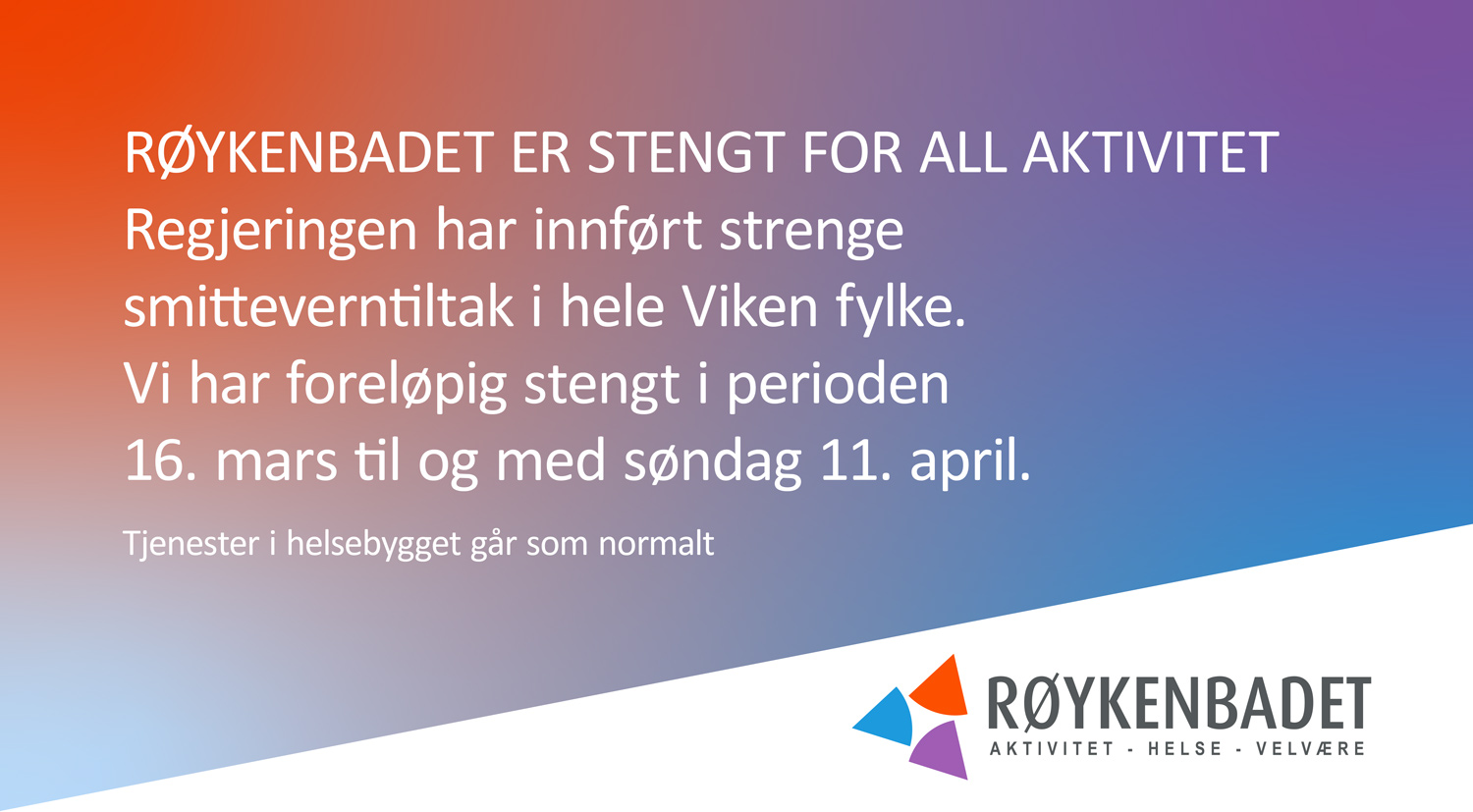 Røykenbadet har stengt